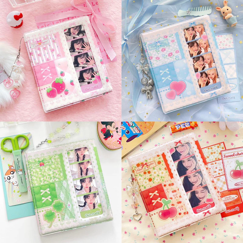 [SẴN]🧸𝓞𝓾𝓻𝓶𝓸𝓽𝓲𝓯 𝓠𝓾𝓲𝓵𝓽𝓲𝓷𝓰🧸 Collect Book Album Photo Holder Hàn Đựng Thẻ Bo Góc 1 ô 2 ô 4cut Retro