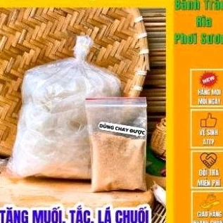 200g tráng gạo rìa phơi sương tặng kèm muối sặc