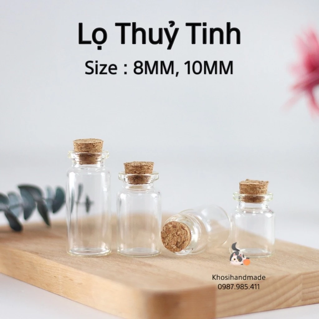 Lọ Thuỷ Tinh Tí Nị Nhiều Cỡ 8ml-10ml