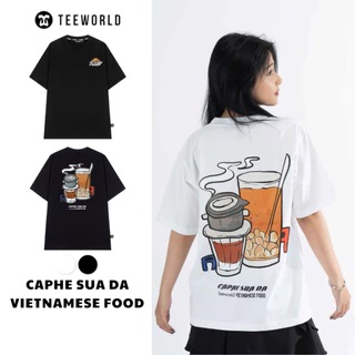 Áo Thun Local Brand Teeworld TW x Vietnamese Food - Cà Phê Sữa Đá Nam Nữ Form Rộng Unisex