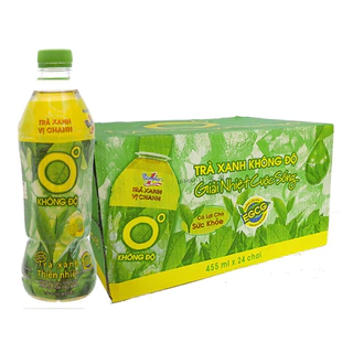 Thùng 24 chai Trà Xanh không Độ 455ml Tân Hiệp Phát