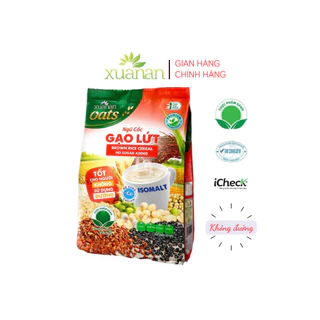 Ngũ Cốc Gạo Lứt No Sugar Xuân An [đường ăn kiêng] Túi 400G {25g*16 gói}(Tặng Kèm 1 Túi Yến Mạch 150G)