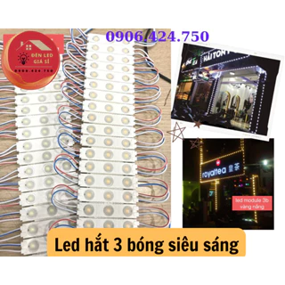 Led hắt 3 bóng quảng cáo siêu sáng, chống nước, điện áp 12V [1 vỉ 20 thanh]