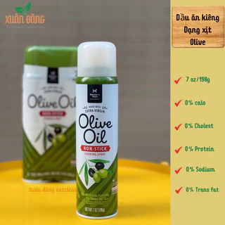 Dầu ăn kiêng Olive dạng xịt 0calo Members mark (ăn kiêng, eat clean, keto, das, gymer, tiểu đường)