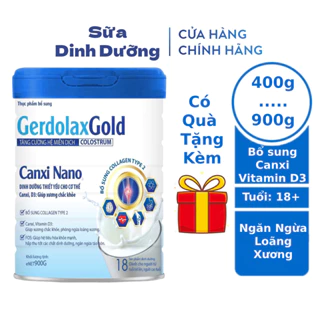 Sữa canxi Gerdolax Gold Canxi Nano 900g, Sữa canxi cho người già, Sữa canxi cho người lớn, Sữa xương khớp