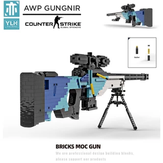 Đồ Chơi Lắp Ráp LEGO Mô Hình CSGO Súng AWP Gungnir Với 1000+ PCS, Theo Bản Thiết Kế Chuẩn Kevin183