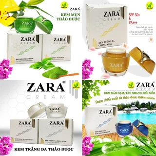 KEM DƯỠNG DA ZARA 12G: Dưỡng trắng da thảo dược; Nám sạm tàn nhang; Dưỡng da Chống nắng; Mụn thảo dược [CHÍNH HÃNG]