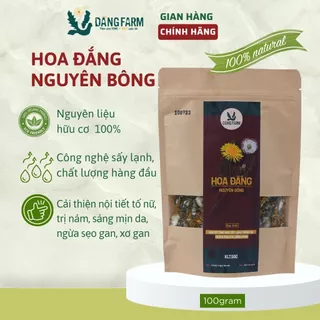 Bồ Công Anh Hoa Đắng Nguyên Bông cải thiện nội tiết tố, sáng da, giảm nám, chống oxi hóa Đắng Farm