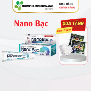 (HT) Gel bôi Nano Bạc HUTA PHAR (tuýp 20 gram) hỗ trợ kháng khuẩn, lành thương, tái tạo da, ngăn ngừa sẹo