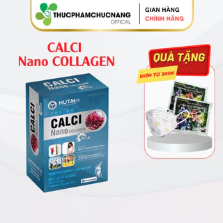 (HT) Canxi hữu cơ cho mẹ bầu Calci Nano Collagen HUTA PHAR (30v) bổ sung cho người thiếu hụt canxi