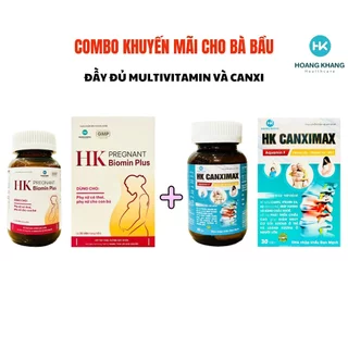 COMBO TỔNG HỢP VITAMIN, KHOÁNG CHẤT VÀ CANXI LỌ