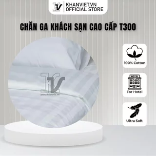 Vỏ Chăn Cotton Khách Sạn Trắng Sọc - Kích Thước 1m8x2m/ 2mx2m2 Mềm Mại Không Xù lông