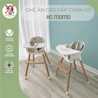 Ghế ăn dặm chân gỗ MOMO HC423 đa năng cho bé Hàng Chính Hãng cho bé từ 4 tháng tuổi tới 6 tuổi