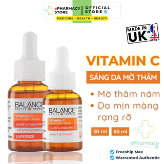 Serum Balance Active Formula Vitamin C Brightening UK Tinh chất sáng da mờ thâm 30ml