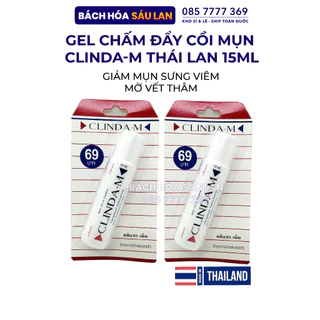 Chấm Mụn - Gel Đẩy Cồi Mụn Clinda-M Thái Lan 15ml