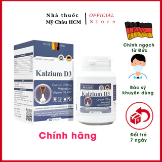 Canxi d3 k2 cho trẻ em, bà bầu và người lớn Kalzium D3 700mg nhập khẩu chính hãng