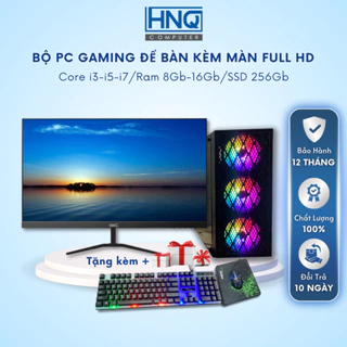 Full Bộ Máy Tính PC Core i5, i7 Màn 20",22",24" inch Full HD Chơi Mượt Mọi Loại Game Fifa, LOl, Pubg - Thiết Kế Đồ Họa