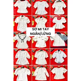 [SALE] TỔNG HỢP ÁO SƠ MI TAY NGẮN/LỬNG SECONDHAND size S/M/L/XL...