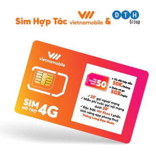 Simm vietnamobile nghe gọi, nhận tin nhắn nhận mã sms, lấy mã tạo shoppe, tele,…