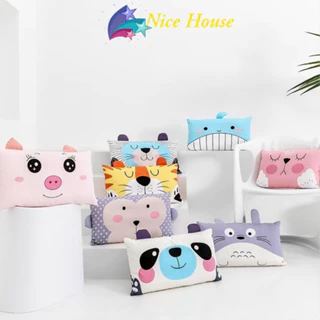 Gối cotton trẻ em kích thước 30x50 phù hợp nhất cho bé 1- 7 tuổi _ Nice House