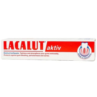 Lacalut Aktiv - Kem Đánh Răng Chống Tụt Lợi, Viêm Nướu, Chảy Máu Chân Răng | Nhập khẩu CHLB Đức