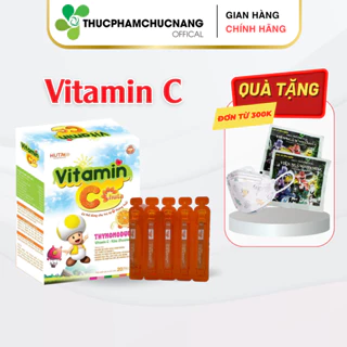 (HT) Vitamin C và kẽm cho bé - VITAMIN C HUTA PHAR (hộp 20 ống *10ml) -  tăng sức đề kháng cho trẻ giúp trẻ phát triển