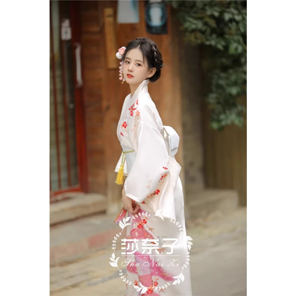 💥Trang Phục Kimono Truyền Thống Nhật Bản - Yukata Nữ - Anh Đào💥