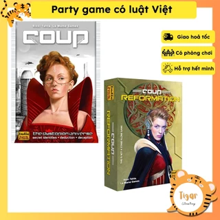 [Luật Việt] Boardgame Coup Bản Tiếng Anh Coup Reformation - Vòng xoáy Quyền Lực