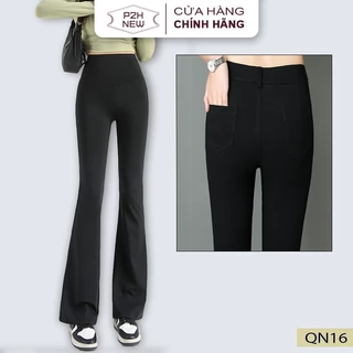 Quần Legging Ống Loe UMI Lông Cao Cấp 2 Túi Hậu Dày Dặn P2HNEW QN16