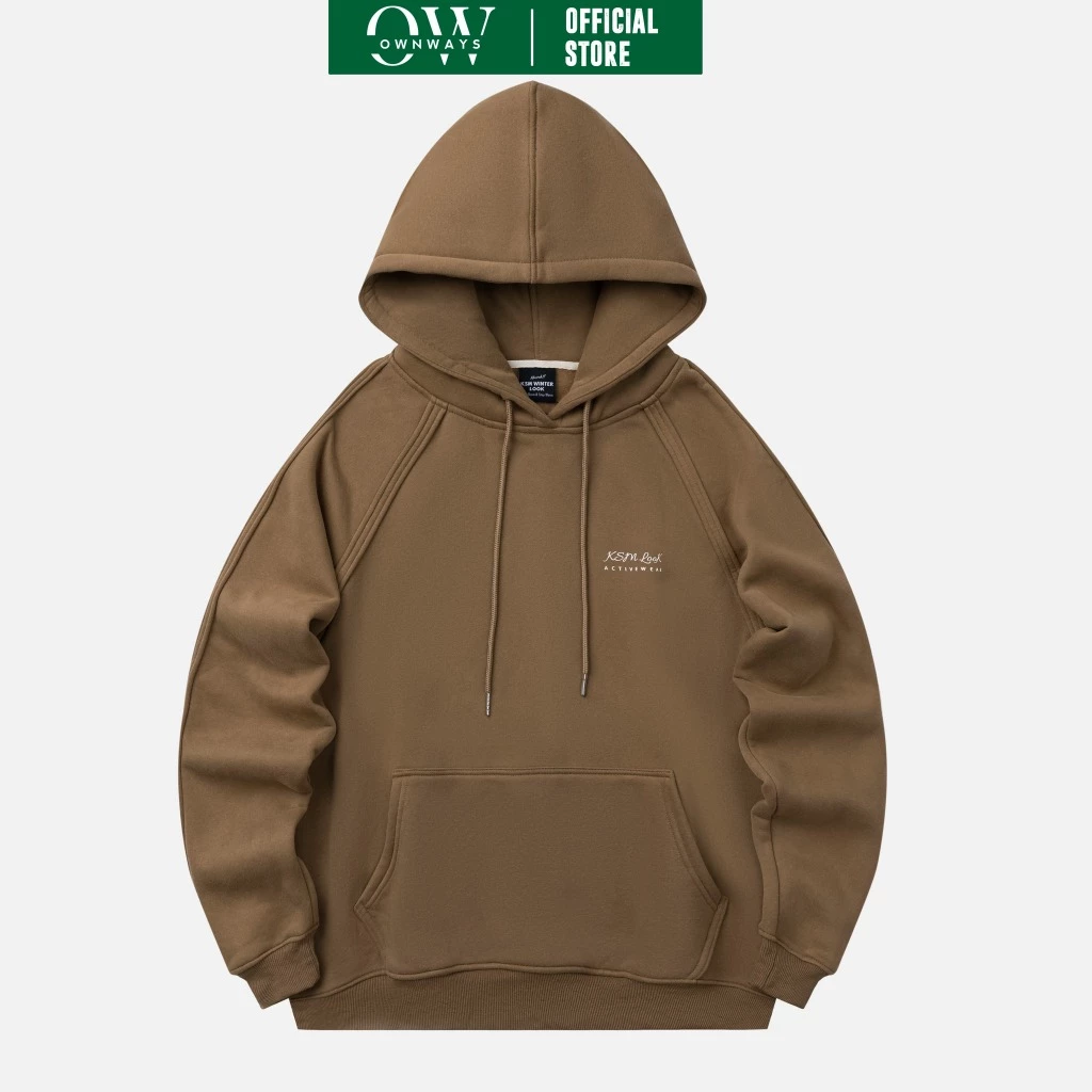 Áo Khoác Hoodie Cặp Có Mũ Chính Hãng Own Ways Local Brand Nam Nữ Uniex Form Rộng Nỉ Bông Cotton Ngoại Nhập HD905