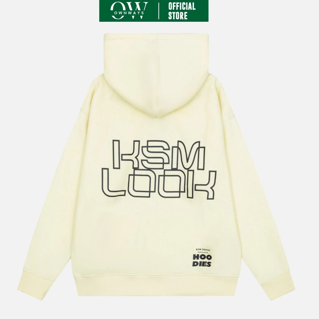 Áo Khoác Hoodie Cặp Chính Hãng Own Ways Local Brand Nam Nữ Uniex Form Rộng Nỉ Bông Cotton In Chữ HD906