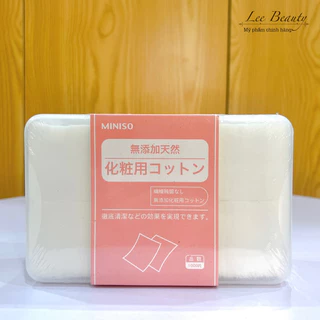 Bông tẩy trang Miniso Nhật Bản hộp 1000 miếng