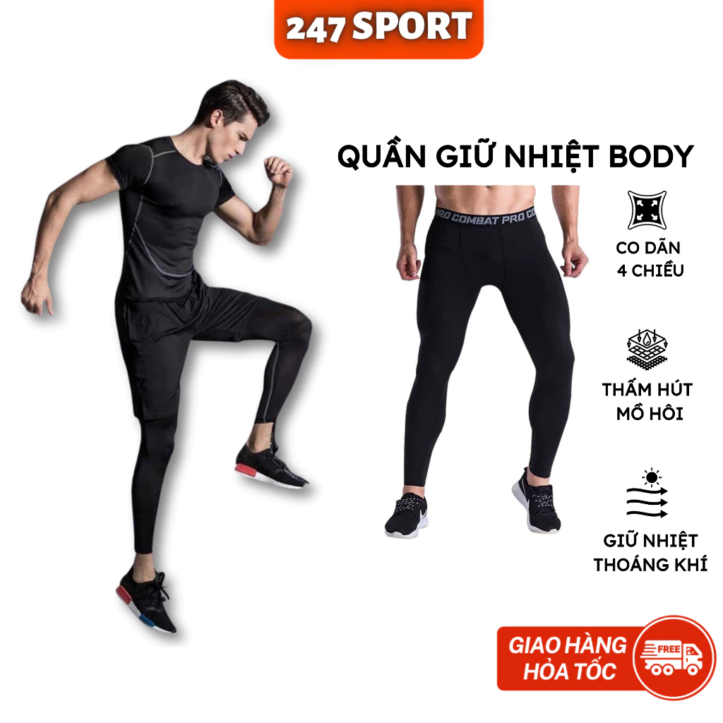 Quần giữ nhiệt nam, áo giữ nhiệt nam dài tay tập gym mùa đông