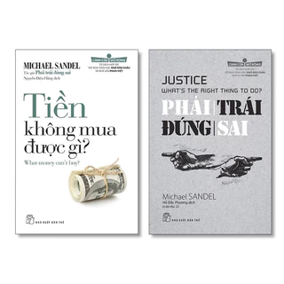 Sách - Bộ 2 Cuốn : Tiền Không Mua Được Gì? + Phải Trái Đúng Sai ( Combo/Lẻ )