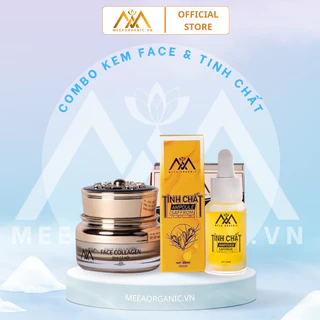 Combo kem Face colagen + tinh chất dưỡng da Meeaorganic DNA cá hồi 25gmr & 20ml