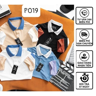 Áo Polo nam, Polo Nam Viền Cổ thanh lịch vải cá sấu Cotton cao cấp thoáng mát chuẩn form  M27