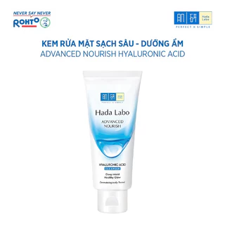 [CHÍNH HÃNG] Sữa rửa mặt dưỡng ẩm Hada Labo Advanced Nourish Hyaluronic Acid Cleanser 80g