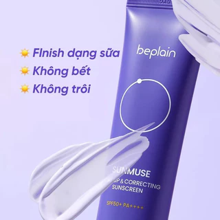 Kem chống nắng Beplain Sunmuse filter lai Nâng Tone & Hiệu chỉnh da SPF 50+ PA++++ 50mL