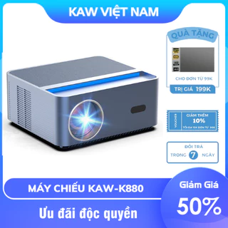 Máy Chiếu Mini 4K K880, Chính Hãng KAW, Độ Sáng Cao, Xem Phim, Giải Trí, Hệ Điều Hành Androi, Bảo Hành 12 Tháng