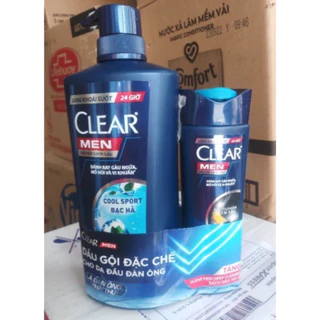 ( tặng kèm )Dầu Gội Clear Men Mát Lạnh Bạc Hà 650ml 14254