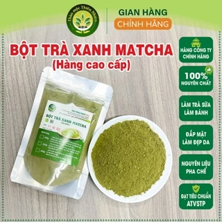 Bột Trà Xanh Matcha nguyên chất 100 %, hương liệu tự nhiên làm bánh, pha đồ uống [100g-500g] l Kho thảo mộc thiên nhiên