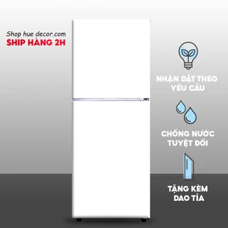 Decal màu trắng tinh (V 41) có thể dán hông hoặc mặt trước tủ lạnh chống nước đơn giản -siêu bền, giá rẻ