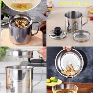 Ca Inox Có Lưới Lọc Cặn Dầu Mỡ Thức Ăn