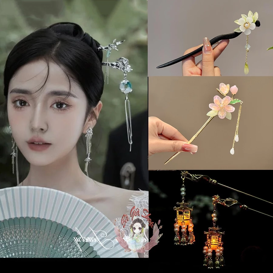 [Nhiều mẫu] Trâm cài tóc cổ điển trang sức tóc trâm đơn