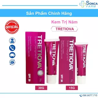 Kem Tretiova 15G, 30G Hỗ Trợ Làm Mờ Nám, Tàn Nhang Giúp Sáng Mịn Da