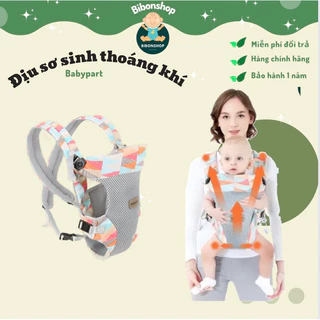 Địu 4 tư thế Babypark thoáng khí trợ lực hoạ tiết thời trang