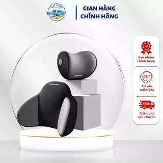 Gối tựa đầu tựa lưng ô tô cao su non cao cấp, gối chống đau mỏi dân văn phòng tạo sự thoải mái