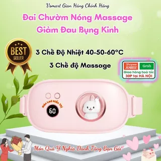 Máy Chườm Ấm Bụng, Đai Chườm Nóng, Massage Giảm Đau Bụng, Đau Lưng Khi Đến Kỳ Kinh Nguyệt Cho Bạn Gái