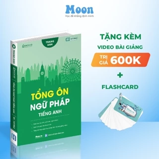 Sách Tổng ôn ngữ pháp tiếng anh cô Trang Anh tặng flashcard