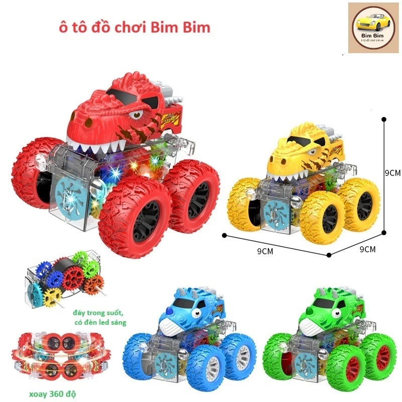 Xe ô tô đồ chơi địa hình quán tính có đèn LED  - Xe chạy đà cho bé siêu nhanh - Siêu Mạnh cho bé